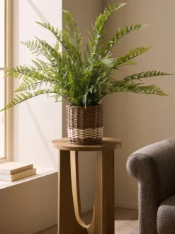Kunstbloemen*Next Artificial Fern In Malvern Woven Basket