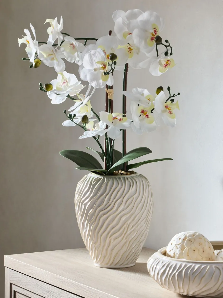 Kunstbloemen*Next Artificial Orchid in Fairford Vase