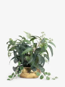 Kunstbloemen*Next Artificial Plant in Metal Bowl