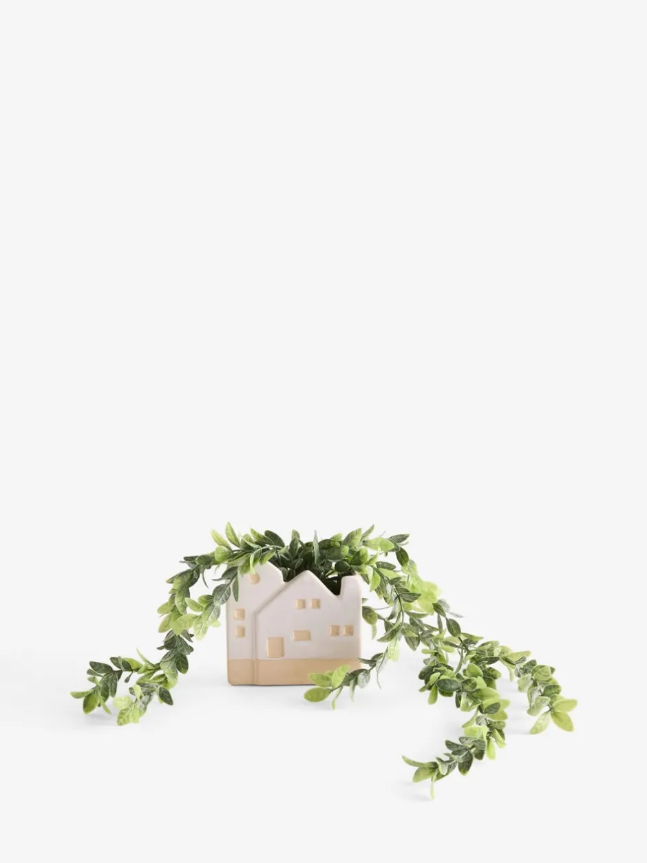 Kunstbloemen|Next Artificial Trailing Plant In House Shaped Pot