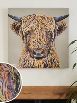 Canvassen En Kunst Voor Aan De Wand*Next Artist Collection wanddecoratie Harry The Highland Cow van Emily Howard