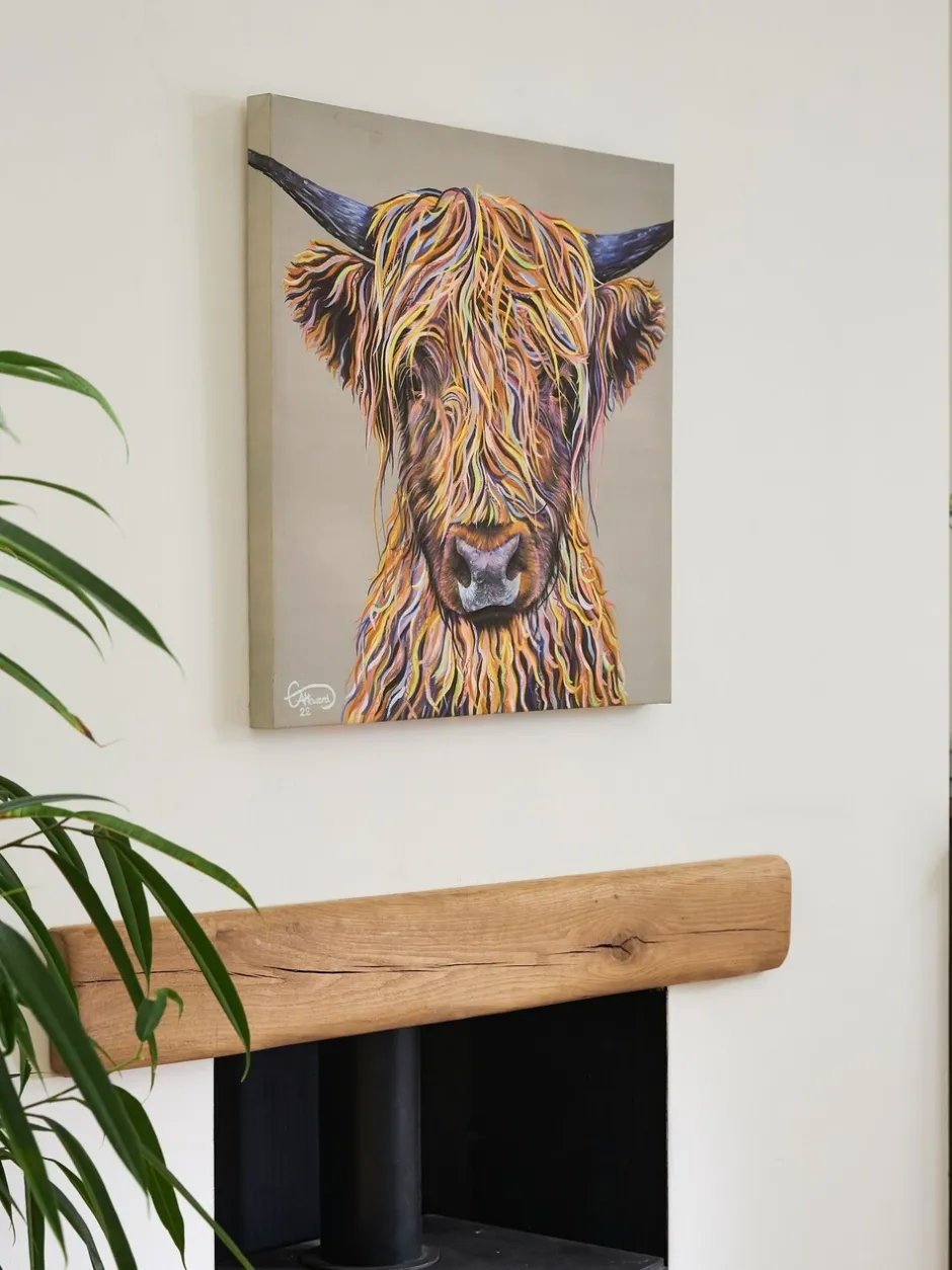Canvassen En Kunst Voor Aan De Wand*Next Artist Collection wanddecoratie Harry The Highland Cow van Emily Howard