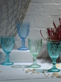 Glas*Artland set van 4 maritieme wijnglazen
