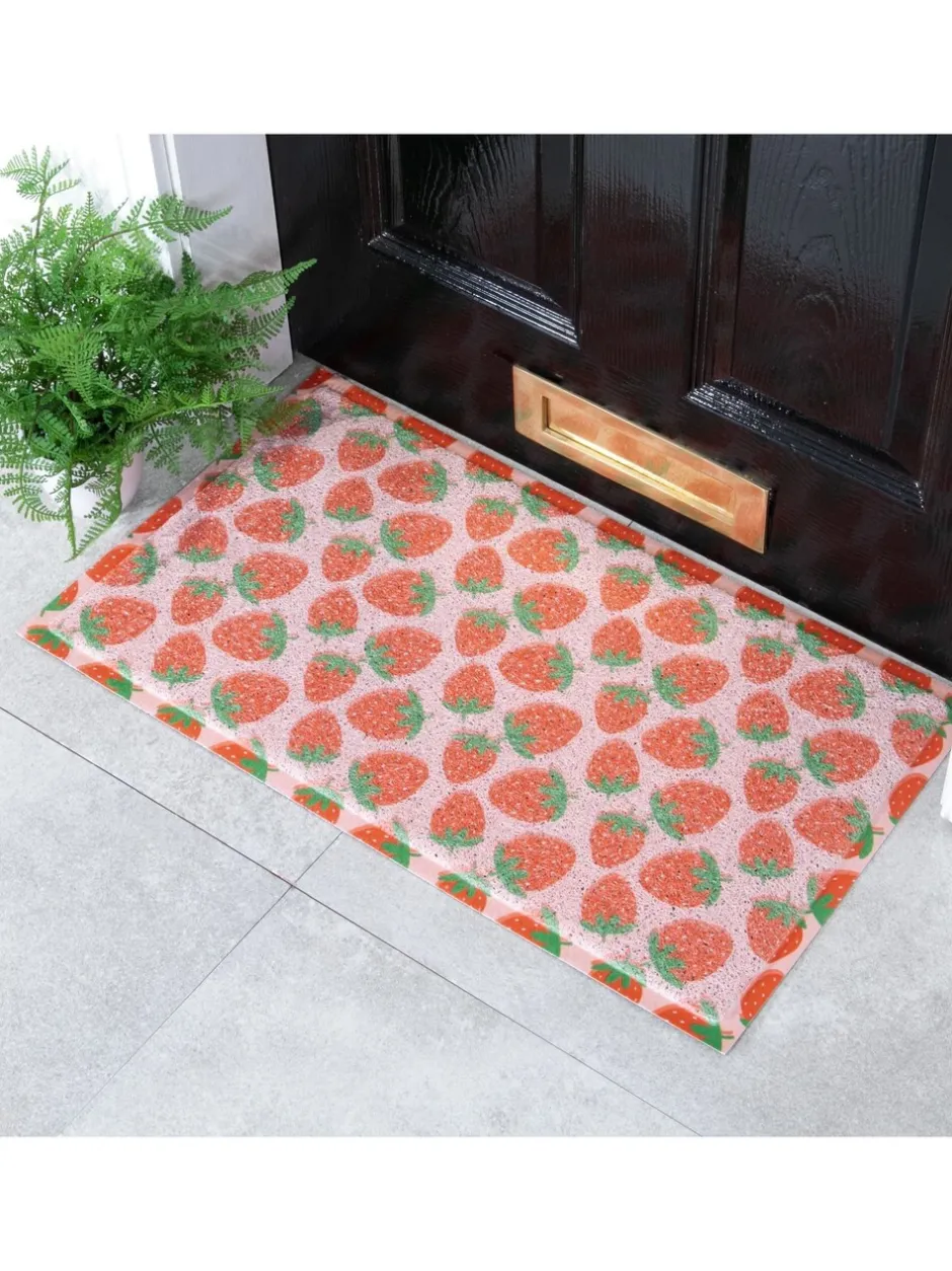 Deurmatten|Artsy Mats deurmat met aardbeienpatroon