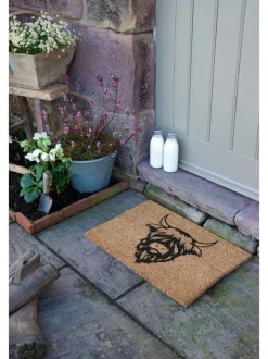 Deurmatten*Artsy Mats deurmat met hooglandkoe