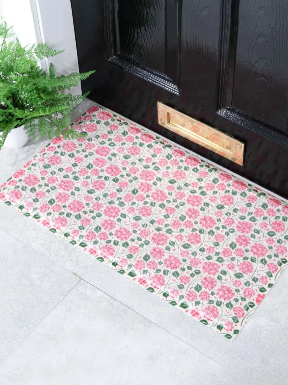 Deurmatten*Artsy Mats deurmat met hortensia print