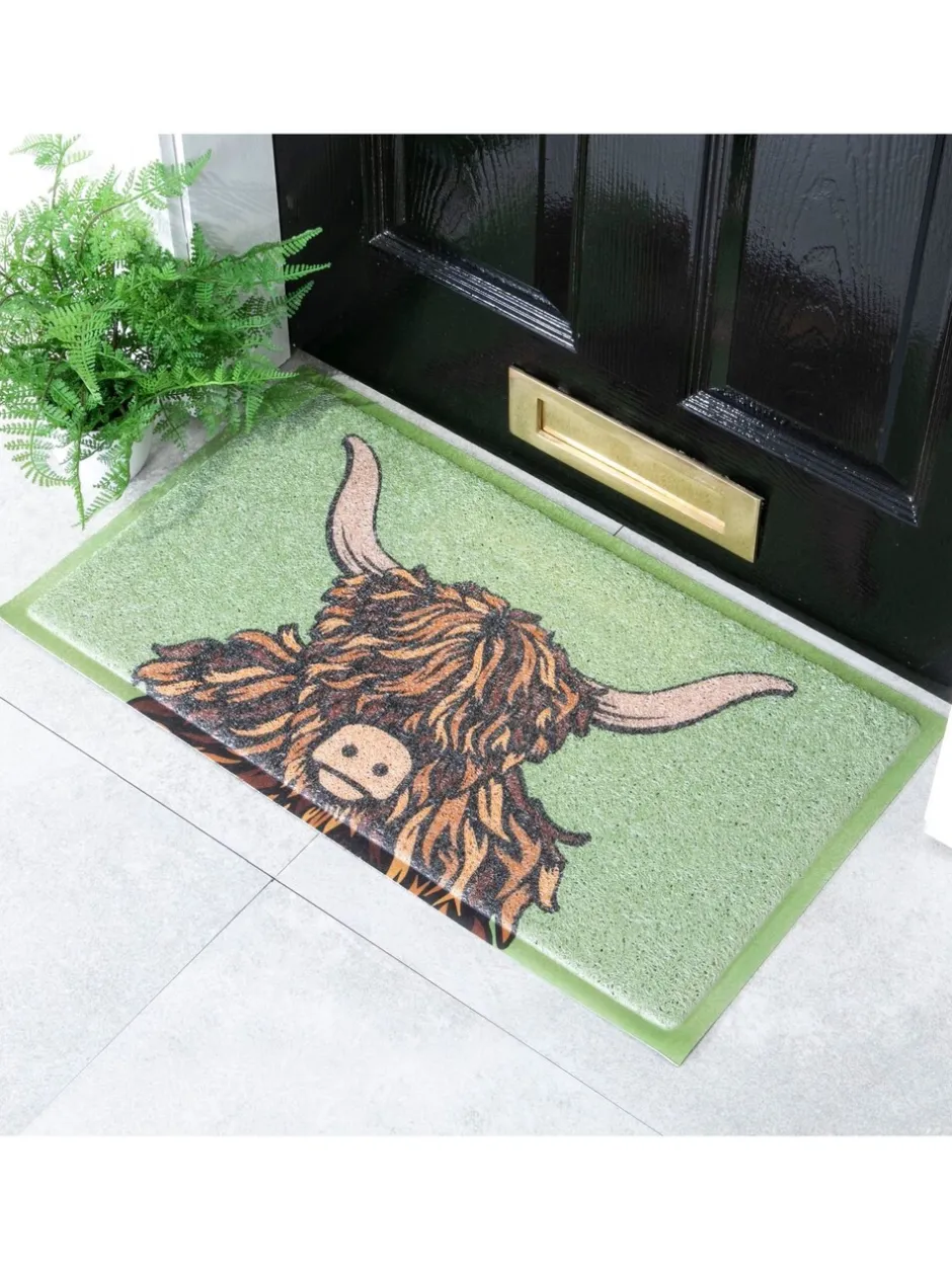 Deurmatten*Artsy Mats deurmat met hooglandkoe