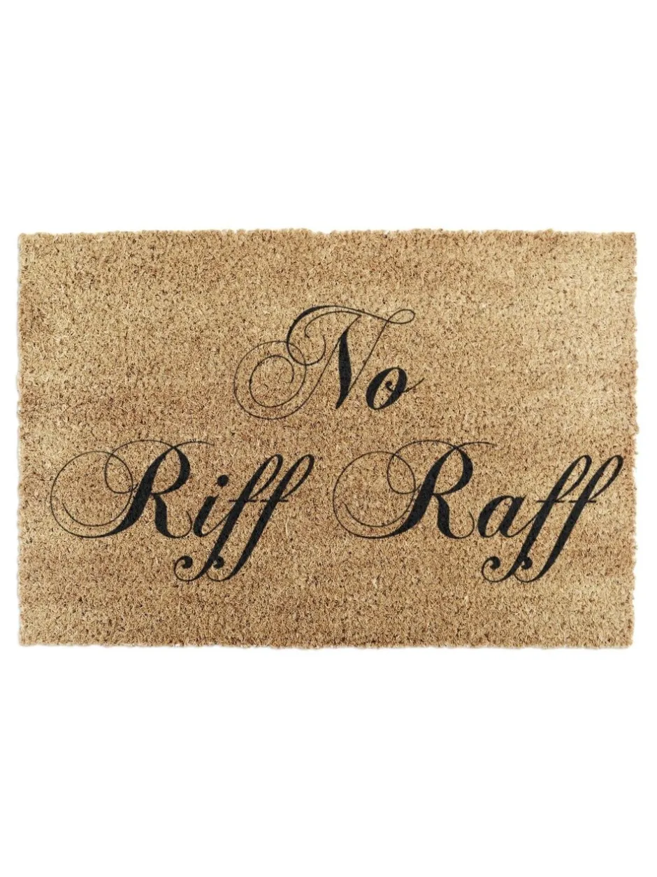 Deurmatten*Artsy Mats deurmat met No Riff Raff-print