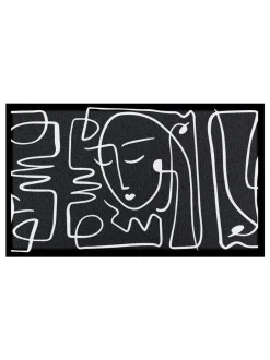 Deurmatten*Artsy Mats Face Lines Abstract Indoor Outdoor Doormat