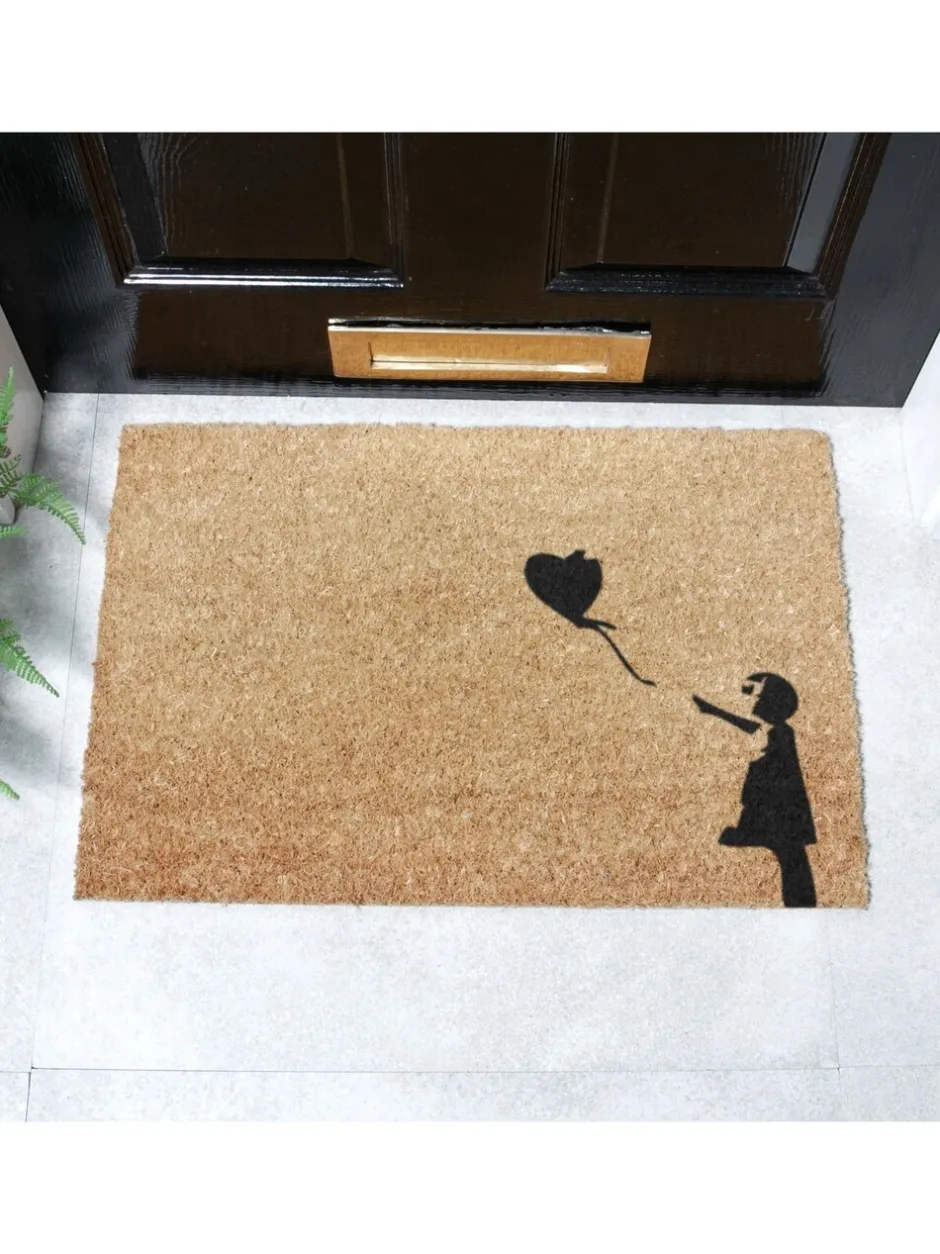 Deurmatten|Artsy Mats Meisje met een Ballon Graffiti Deurmat