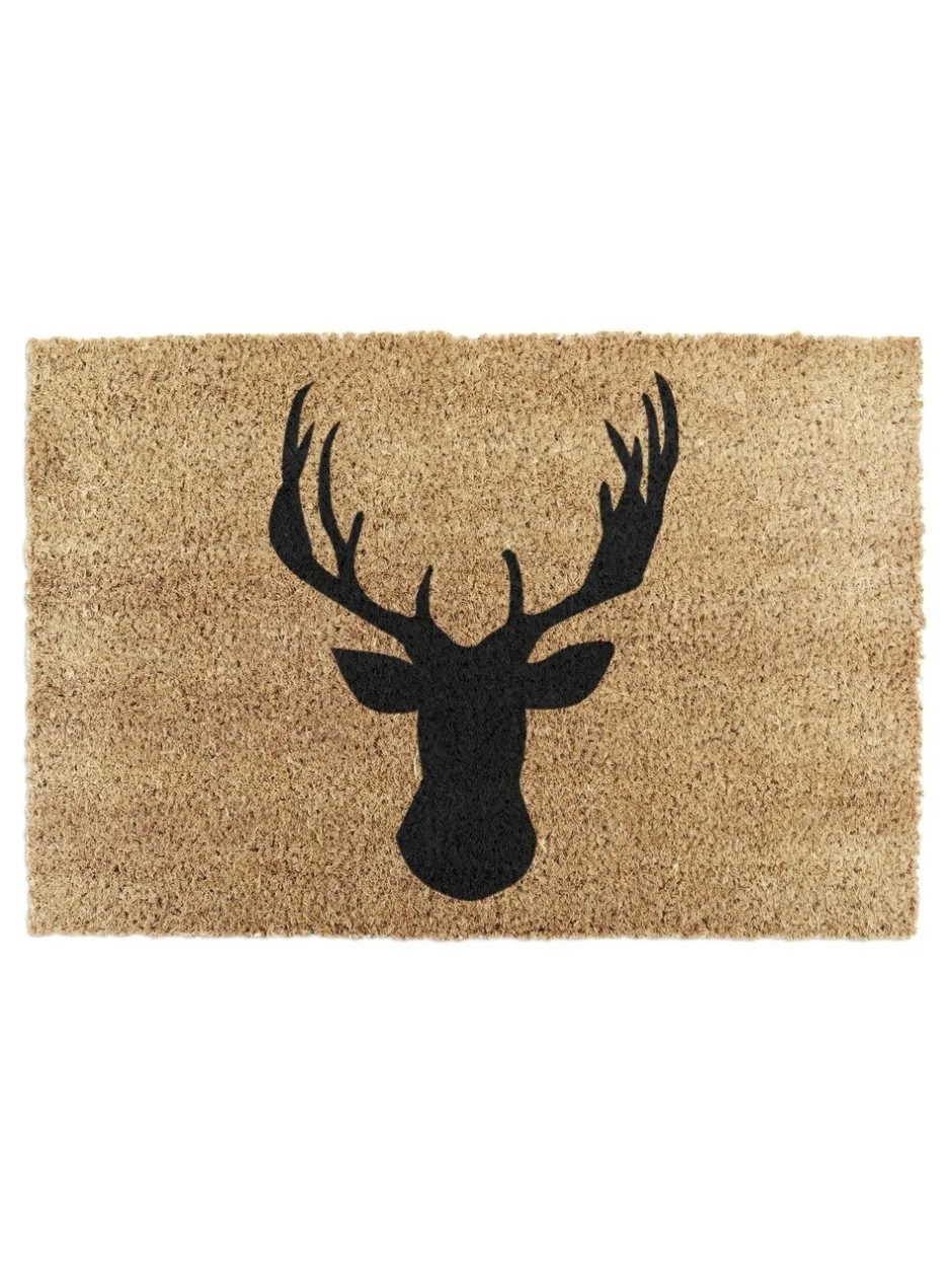Deurmatten|Artsy Mats Stagshead deurmat met hertenkopprint