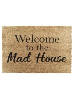 Deurmatten*Artsy Mats 'Welcome To The Mad House' deurmat