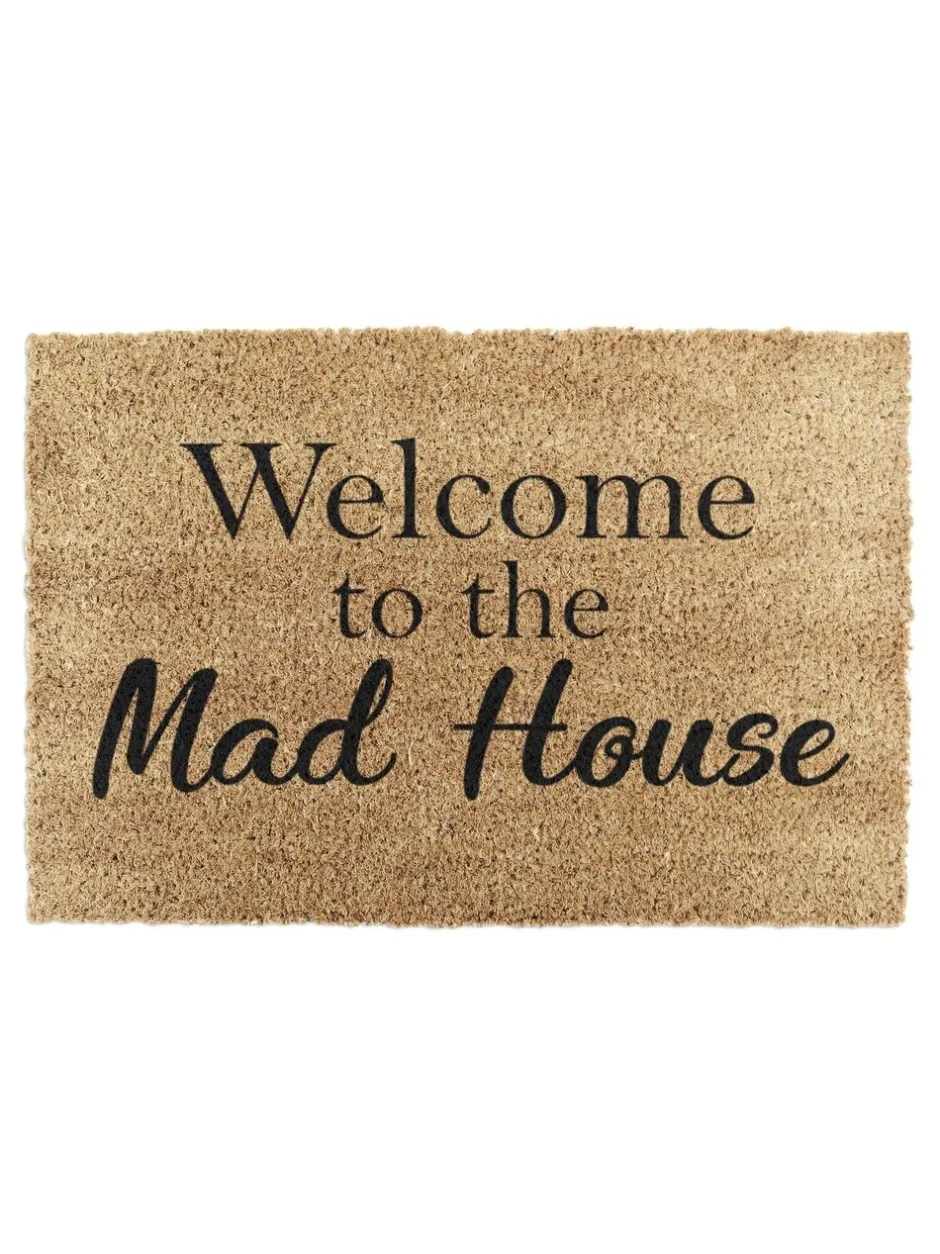 Deurmatten*Artsy Mats 'Welcome To The Mad House' deurmat