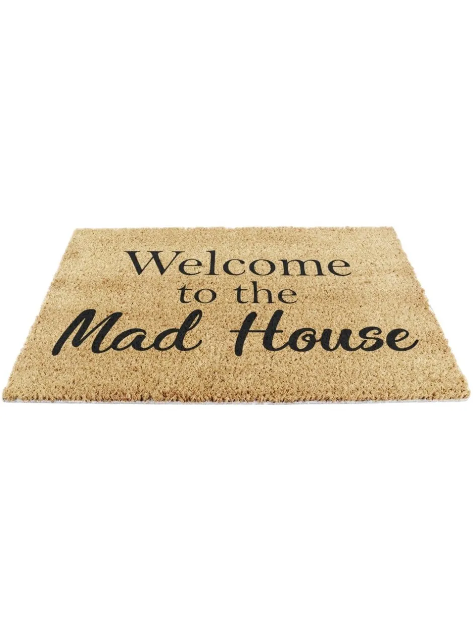 Deurmatten*Artsy Mats 'Welcome To The Mad House' deurmat