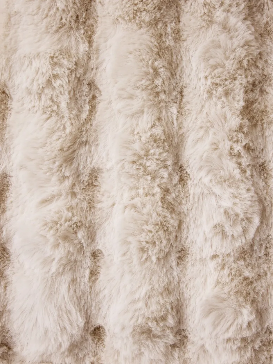 Gordijnen|Gordijnen|Next Aspen Faux Fur Eyelet Lined Curtains