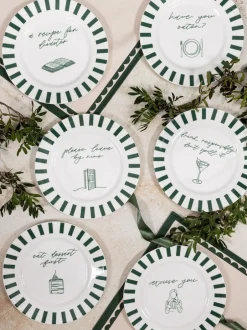 Eetservies En Pastaschalen*Avalon Home Excuse You Dessert Plate