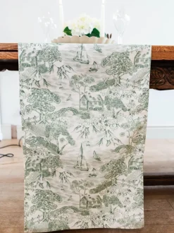 Tafellinnen En Placemats |Avalon Home Lake District Toile Table Runner