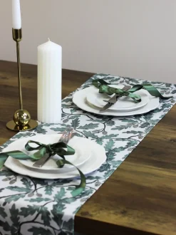 Tafellinnen En Placemats *Avalon Home Avalon wonen eiken 100% katoenen tafelloper