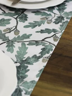 Tafellinnen En Placemats *Avalon Home Avalon wonen eiken 100% katoenen tafelloper