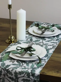 Tafellinnen En Placemats *Avalon Home Avalon wonen eiken 100% katoenen tafelloper