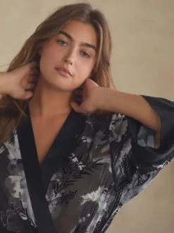 Badjassen*B by Ted Baker Black Bird Robe
