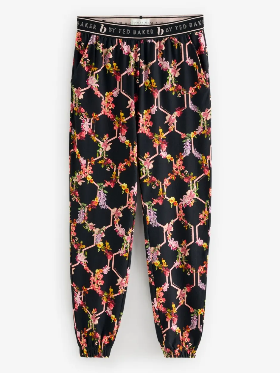 Pyjama's|Loungewear*B by Ted Baker Black Floral Black Pyjamas