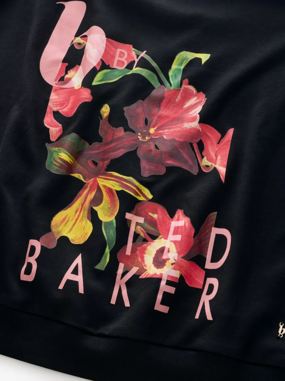 Pyjama's|Loungewear*B by Ted Baker Black Floral Black Pyjamas
