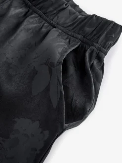 Pyjama's|Loungewear|B by Ted Baker Black Jacquard Floral Cami Pyjamas