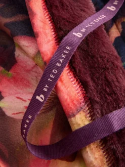 Badjassen|Alle Nacht- En Loungekleding|B by Ted Baker bordeauxrode comfortabele kamerjas