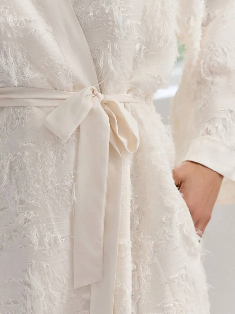 Badjassen|B by Ted Baker Feather Ivory Bridal Robe
