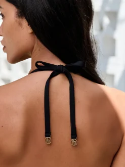 Badkleding|B by Ted Baker Koi Triangle Black Bikini Top