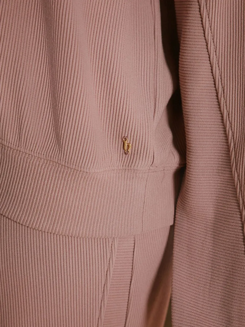 Pyjama's|Loungewear*B by Ted Baker Pink Ottoman Rib Lounge Top