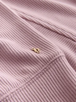 Pyjama's|Loungewear*B by Ted Baker Pink Ottoman Rib Lounge Top
