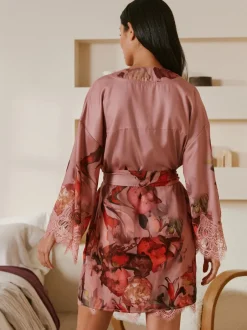 Badjassen|B by Ted Baker Pink Satin Robe