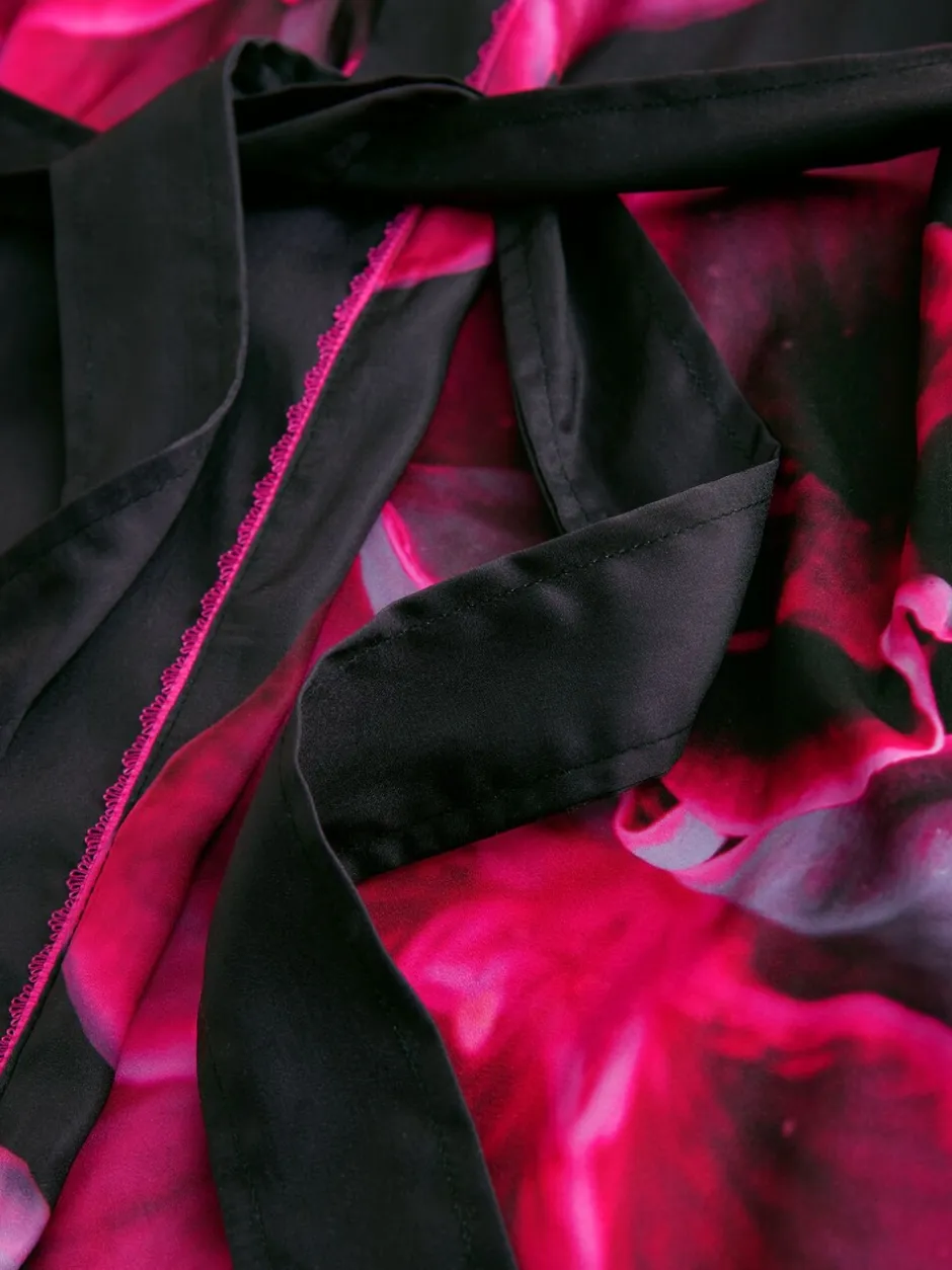 Badjassen|B by Ted Baker Purple Bright Floral Satin Robe