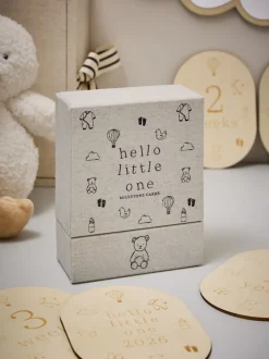 Thuiskantoor|Next Baby Icons Wooden Milestone Cards