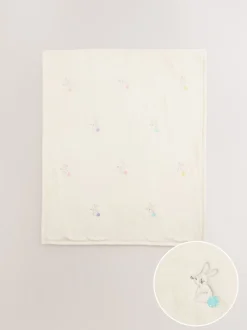 Babyartikelen En Slaapzakken *Next Babydekentjes Geborduurde konijntjes