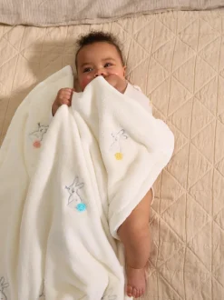 Babyartikelen En Slaapzakken *Next Babydekentjes Geborduurde konijntjes