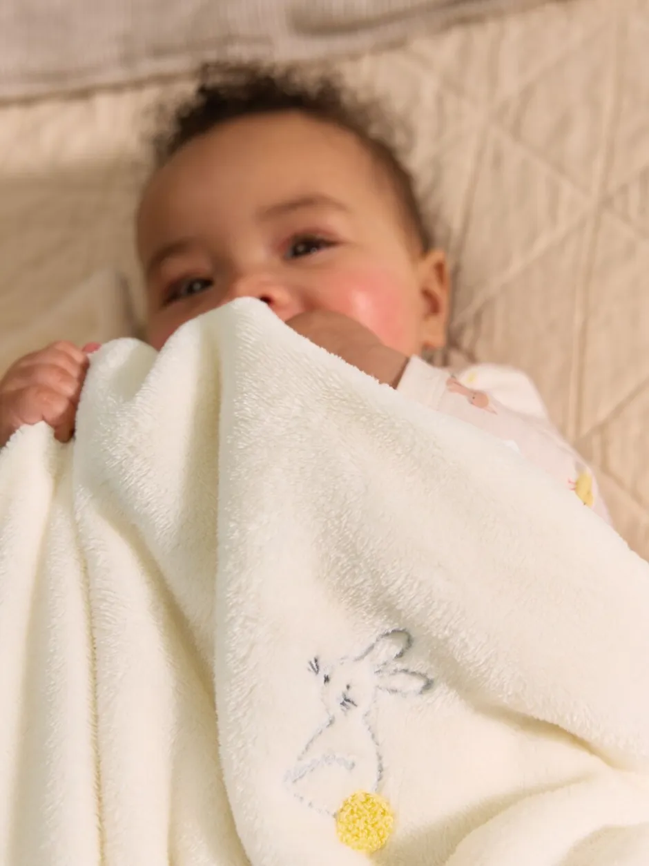 Babyartikelen En Slaapzakken *Next Babydekentjes Geborduurde konijntjes