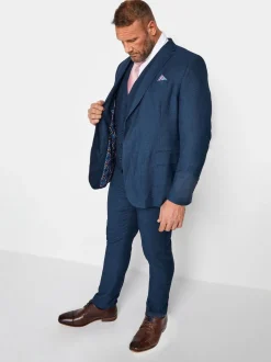 Vesten*BadRhino Big & Tall Textured Suit Waistcoat
