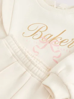 Sweaters En Hoody´S|Baker by Ted Baker 2 Piece Cream Sweat & Pintuck Wide Leg Jogger Set