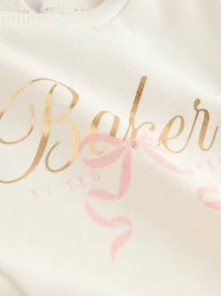 Sweaters En Hoody´S|Baker by Ted Baker 2 Piece Cream Sweat & Pintuck Wide Leg Jogger Set