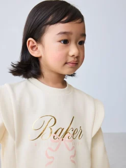 Sweaters En Hoody´S|Baker by Ted Baker 2 Piece Cream Sweat & Pintuck Wide Leg Jogger Set