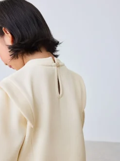 Sweaters En Hoody´S|Baker by Ted Baker 2 Piece Cream Sweat & Pintuck Wide Leg Jogger Set