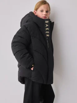Schoolkleding|Jassen En Jacks*Baker by Ted Baker - Regenbestendige korte gewatteerde jas