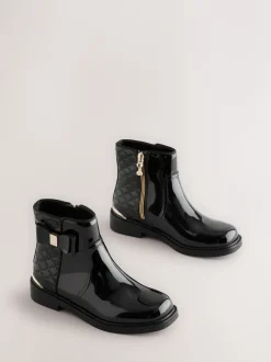 Boots*Baker by Ted Baker - Zwarte lakleren Chelsea-laarzen voor meisjes