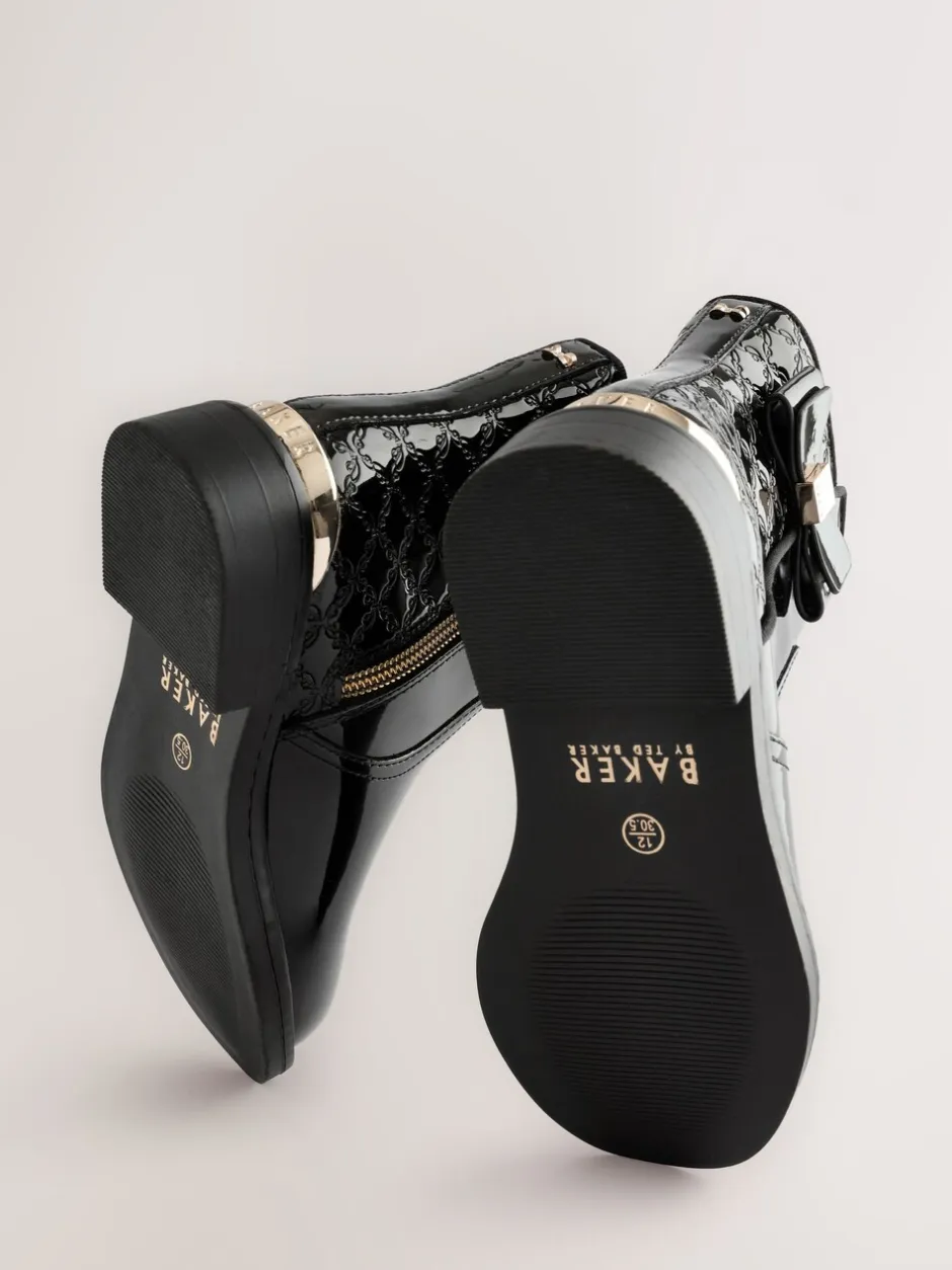 Boots*Baker by Ted Baker - Zwarte lakleren Chelsea-laarzen voor meisjes