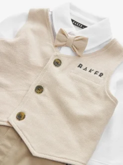 Rompertjes En Tuinbroeken*Baker by Ted Baker blauw modieus tweedelig lijkend rompertje