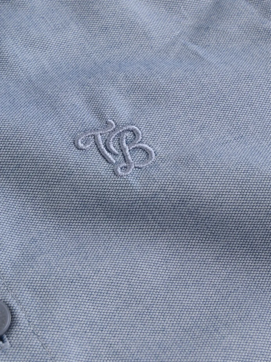Shirts*Baker by Ted Baker Blue Short Sleeve Shirt with Bow Tie