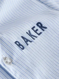Rompertjes En Tuinbroeken|Baker by Ted Baker Blue Smart Bow Tie Rompersuit